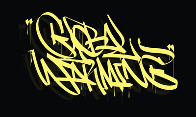 Obraz premium GLOBAL WARMING graffiti tag style design
