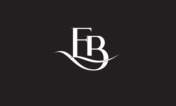 EB, BE, B, E Abstract Letters Logo Monogram	