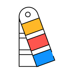 spectrum for color matching line icon vector. spectrum for color matching sign. isolated symbol illustration