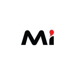 Letter Mi Logo Design