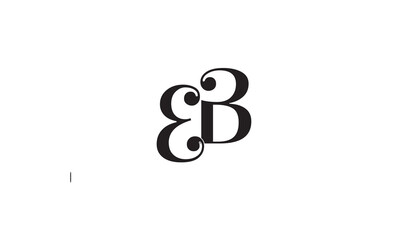 EB, BE, B, E Abstract Letters Logo Monogram