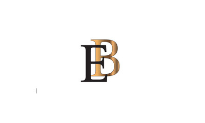 EB, BE, B, E Abstract Letters Logo Monogram