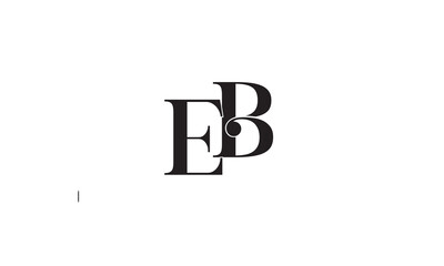 EB, BE, B, E Abstract Letters Logo Monogram