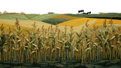 PNG Corn field agriculture landscape outdoors.