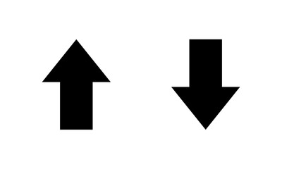 Up and down arrow icon in trendy style. Upward and downward sign symbol © Ka Han