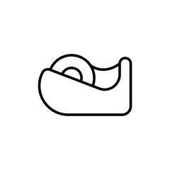 Roll tape outline icons, minimalist vector illustration ,simple transparent graphic element .Isolated on white background