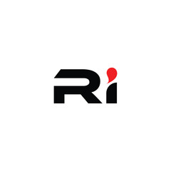 Letter Ri logo design