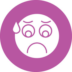 Obraz premium Worried Vector Icon Design