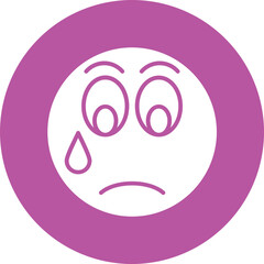 Sad Vector Icon Design