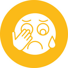Obraz premium Embarrassed Vector Icon Design