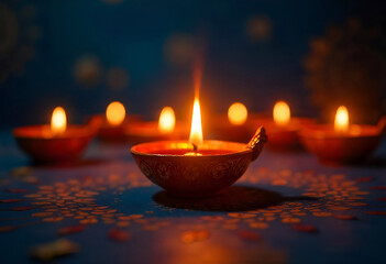 Happy Diwali Greeting Card Templates - Festive Art for Diwali Celebrations