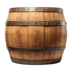 Fototapeta premium PNG Old wooden wine barrel keg old.