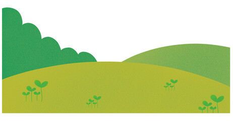 landscape with trees