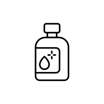 recommend clip art: Mouthwash outline icons, minimalist vector illustration ,simple transparent graphic element .Isolated on white background
