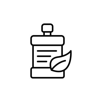 recommend clip art: Mouthwash outline icons, minimalist vector illustration ,simple transparent graphic element .Isolated on white background