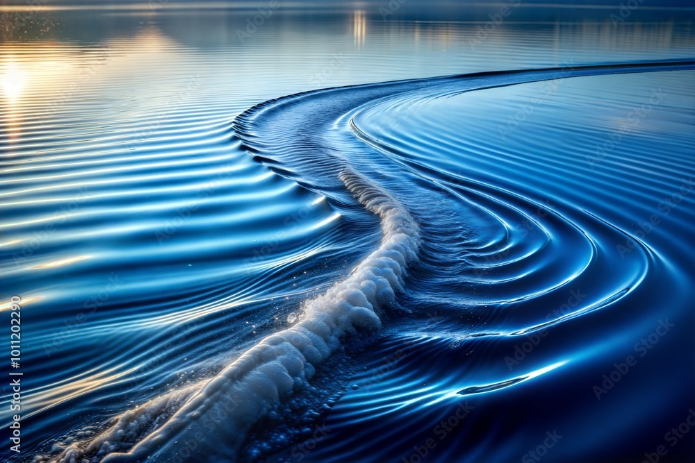 Canvas Prints abstract water surface with beautiful ripples and waves