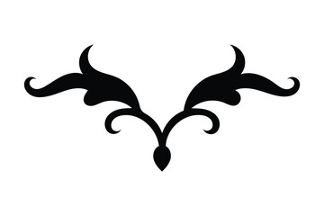 Obraz premium Refined Black Flourish for Vintage and Modern Designs