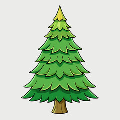 Fototapeta premium vector illustration of spruce