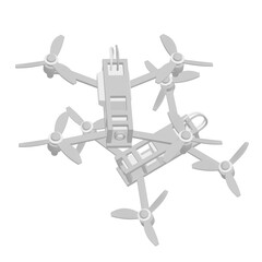 FPV Drone Racing freestyle sport flight. Hobby toys