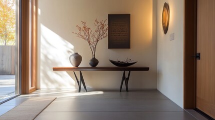 Elegant Minimalist Interior with Natural Light