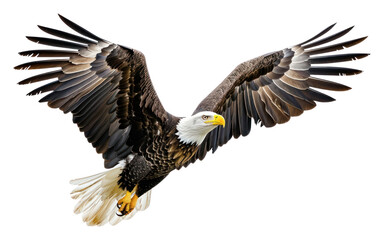 Obraz premium PNG American bald eagle animal flying bird.