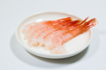 甘エビ（Pandalus eous）の美しい縞模様