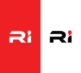 Letter Ri logo design