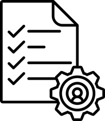 Project Management Line Icon