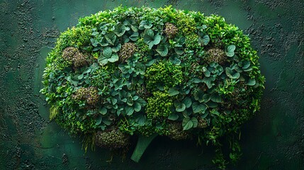 Delicate Green Plants Growing on Textured Surface