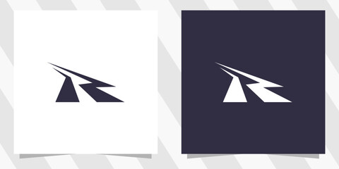 letter r logo design vector