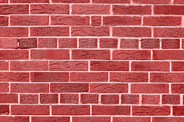 Obraz premium wall of bright old red brick as beautiful loft-style background