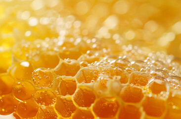 Honey is a branch of delicious natural products with texture liquid visible details
