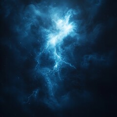 Dramatic Blue Thunder and Lightning Energy with Electric Storm Effects