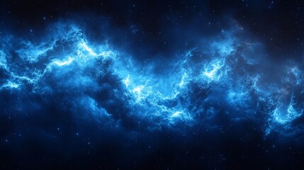 Dramatic Blue Thunder and Lightning Energy with Electric Storm Effects