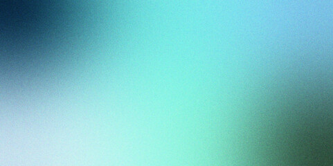 Light blue and green vector pattern illustration with gradient rectangles and squares. Grainy glowing blue light on a dark backdrop with noise. Pastel green gradient background concept
