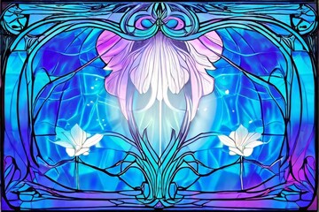  art nouveau holographic illustrations illustrations inspired by