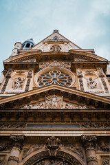 Front Facade of a Historic Gothic Church