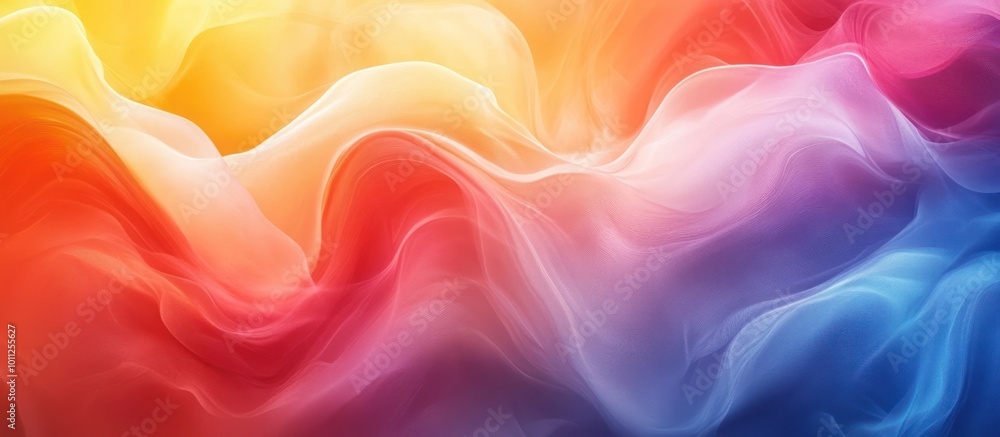 Poster abstract colorful background with wavy texture.