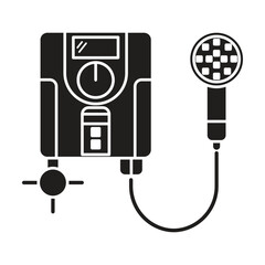 Water heater icon vector on white background
