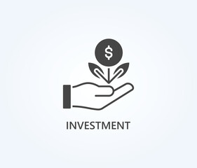  Investment Vector, Icon Or Logo Sign Symbol Illustration 