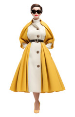 PNG Fashion adult coat white background.