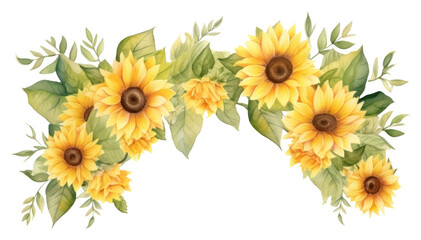Naklejka premium PNG Sunflowers pattern nature plant.