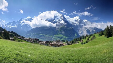Fototapeta premium Jungfrau, Murren, Switzerland