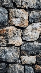 Obraz premium Textured rustic stone wall with natural rough surface color scheme wallpaper