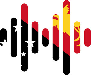Papua New Guineaflag on Audio Wave icon