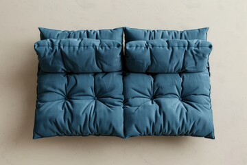 Four cushioned seat pads arranged on a light surface, suitable for outdoor or indoor use