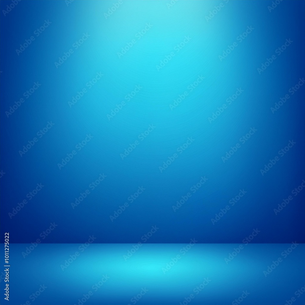Wall mural blue empty room studio gradient used for background and display your product