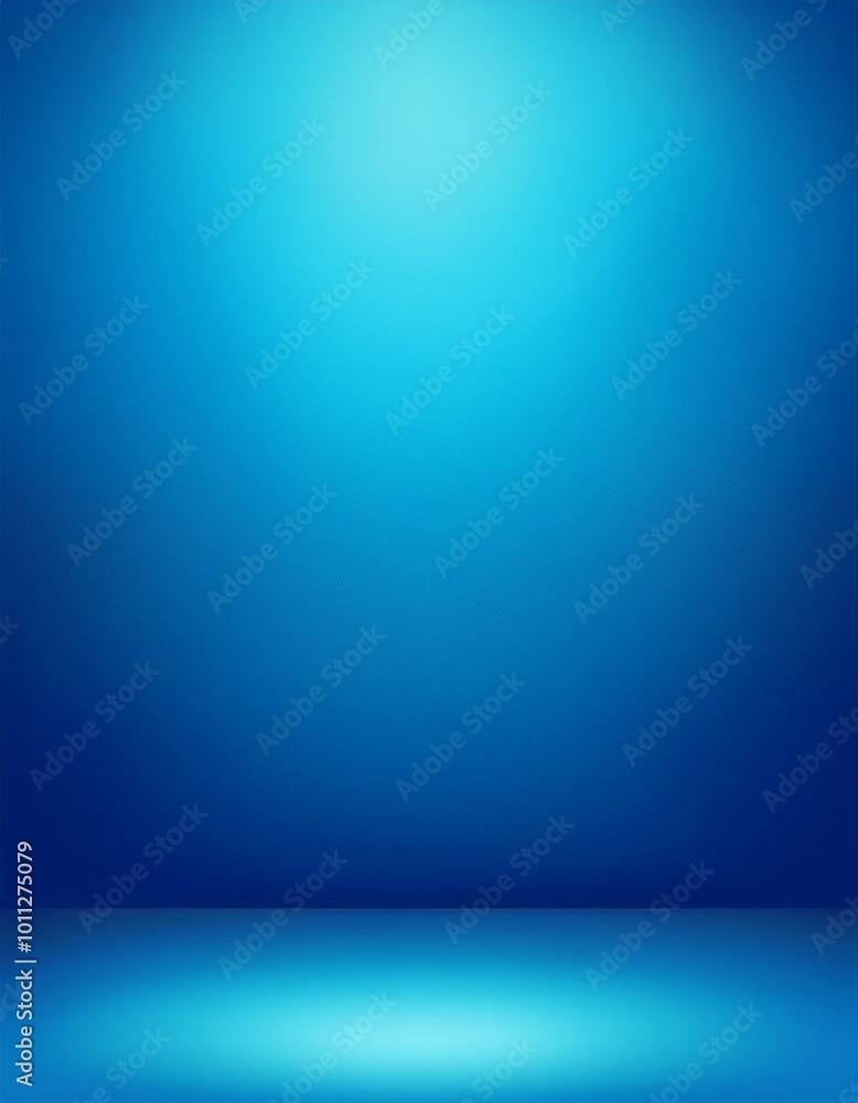 Poster blue empty room studio gradient used for background and display your product