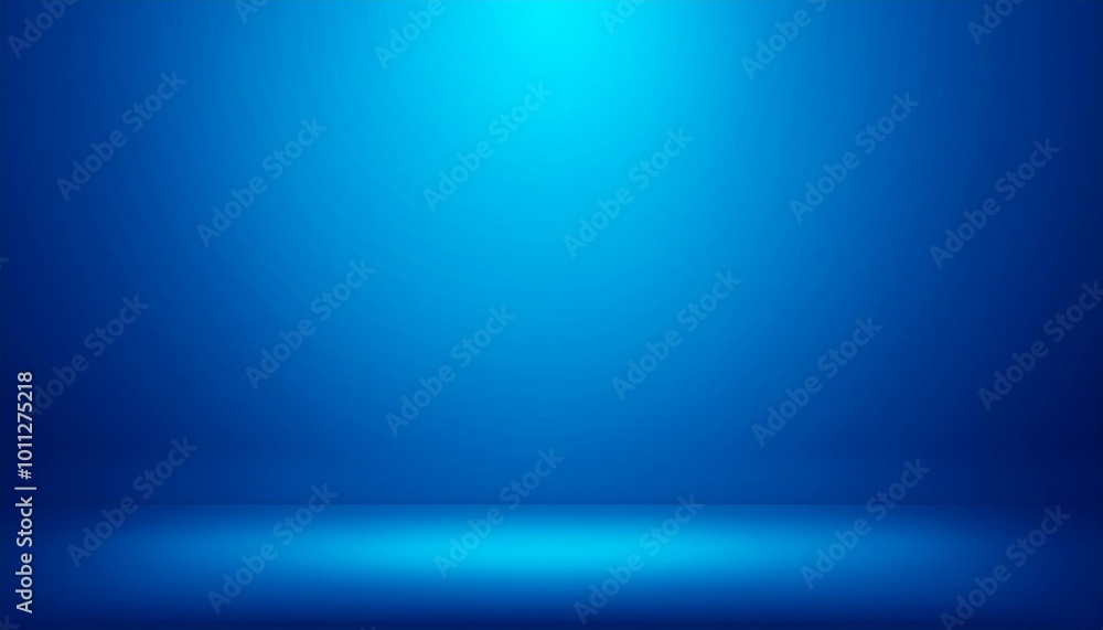 Wall mural blue empty room studio gradient used for background and display your product