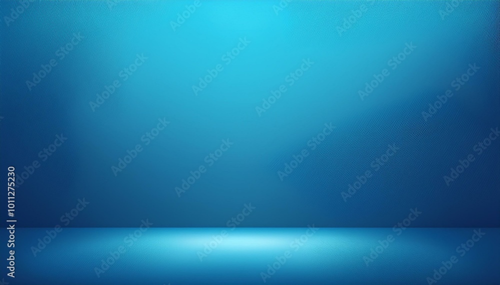 Poster blue empty room studio gradient used for background and display your product